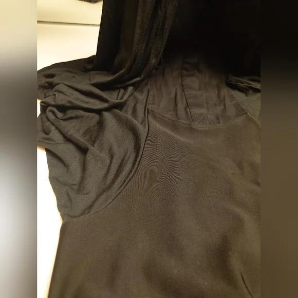 NWT Black BCBG MaxAzria Cold Shoulder Button Down Bandage Mini Dress XS Batwing - Picture 8 of 12